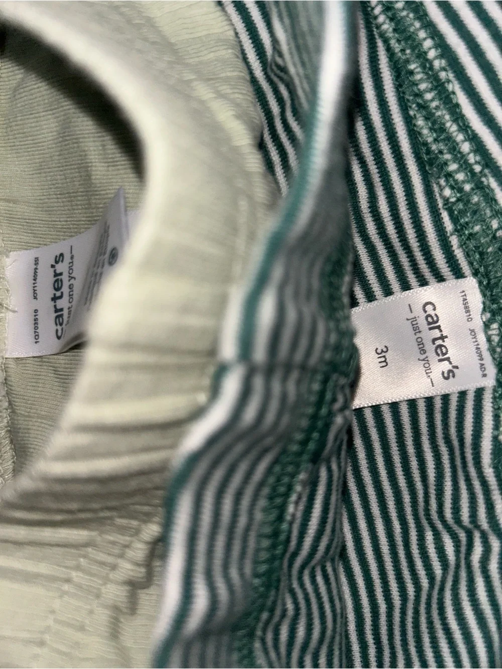 Carter's Baby Ribbed Leggings Trio - Green, White